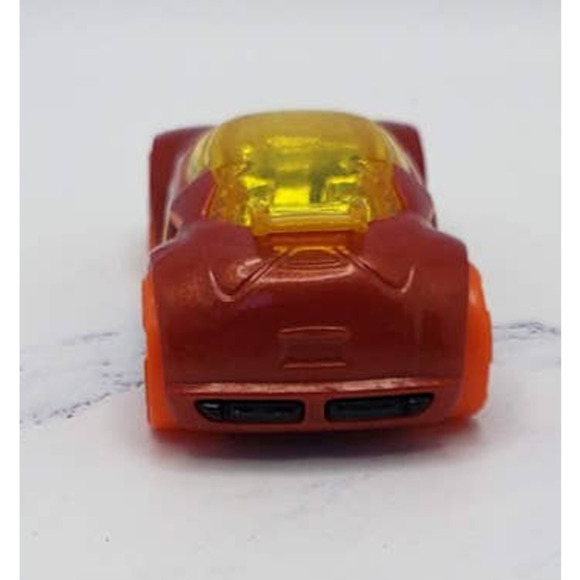 Hot Wheels 2020 Action Series High Voltage Red with Orange 5 Spoke Wheels - Picture 5 of 7